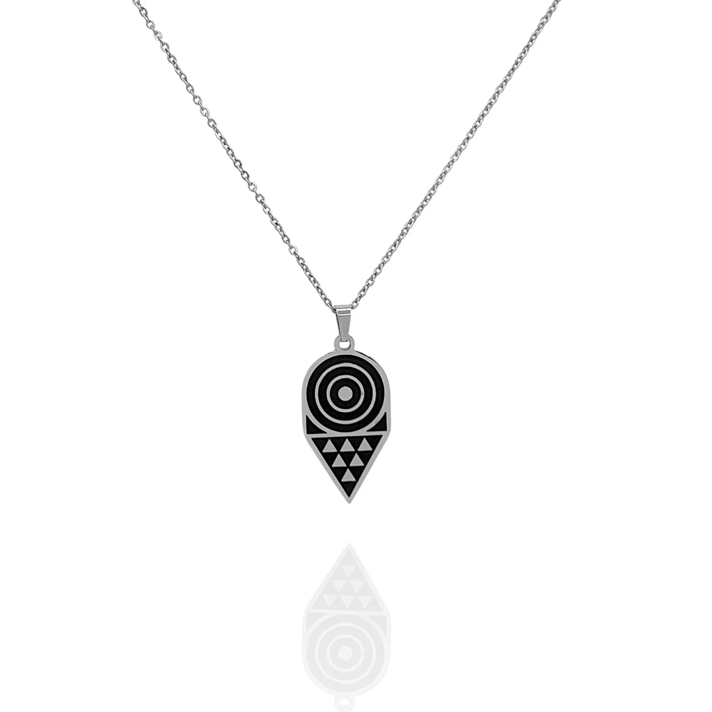Colgante Pintadera Triangular Canaria - AILANA JEWELRY