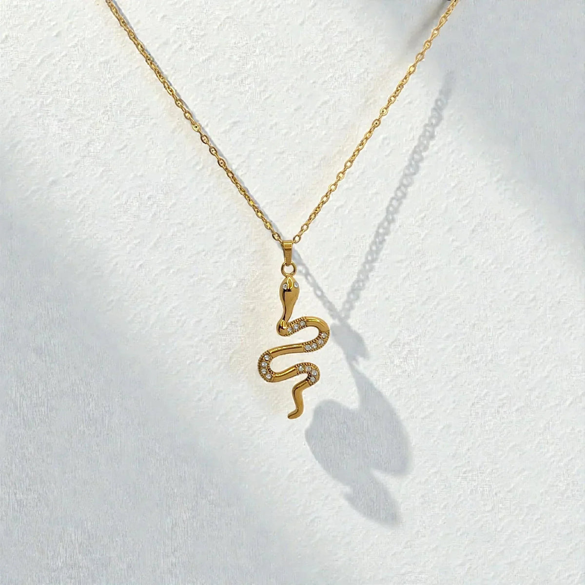 Colgante Serpiente con zircones - AILANA JEWELRY