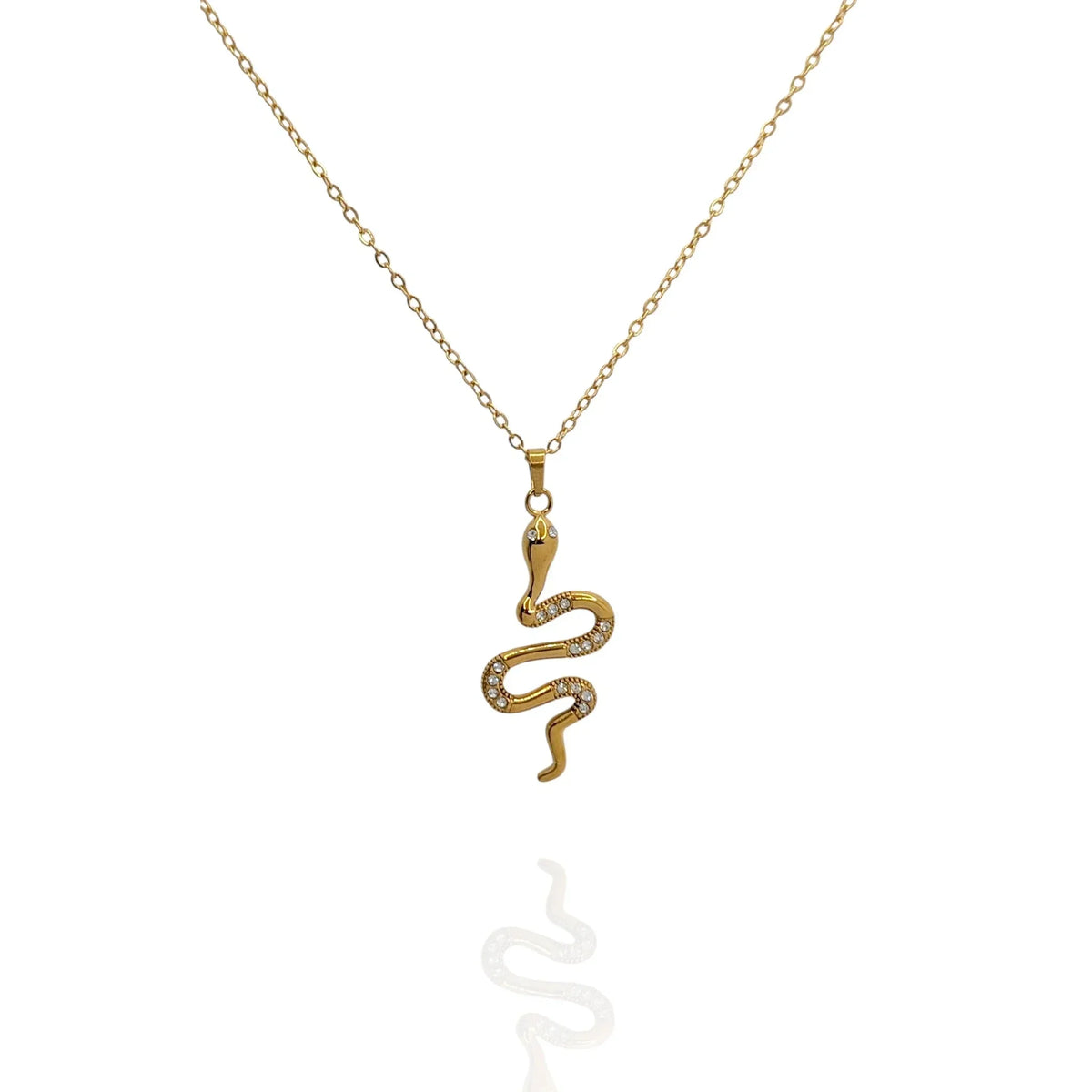 Colgante Serpiente con zircones - AILANA JEWELRY
