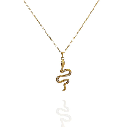 Colgante Serpiente con zircones - AILANA JEWELRY