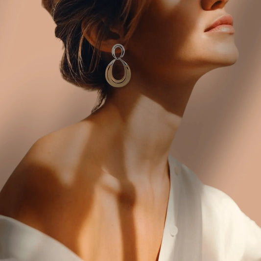 Infinito Duo Earrings - AILANA JEWELRY