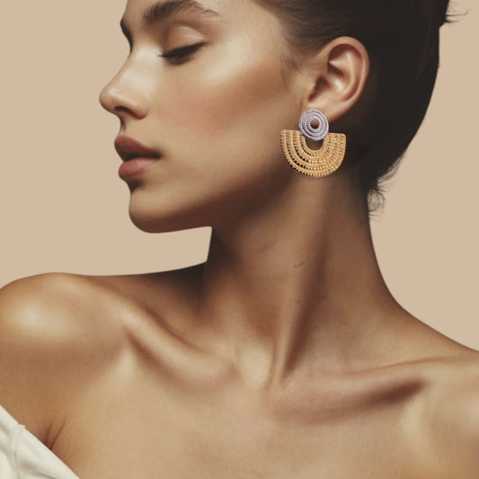 Maya duo Earrings - AILANA JEWELRY