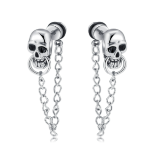 Skull Men Earrings