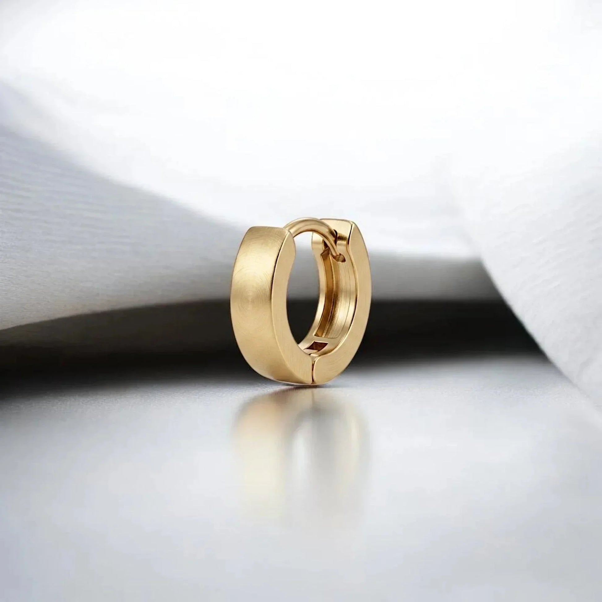 Pendiente aros 0,8 cm en acero inoxidable (1 unidad) - AILANA JEWELRY