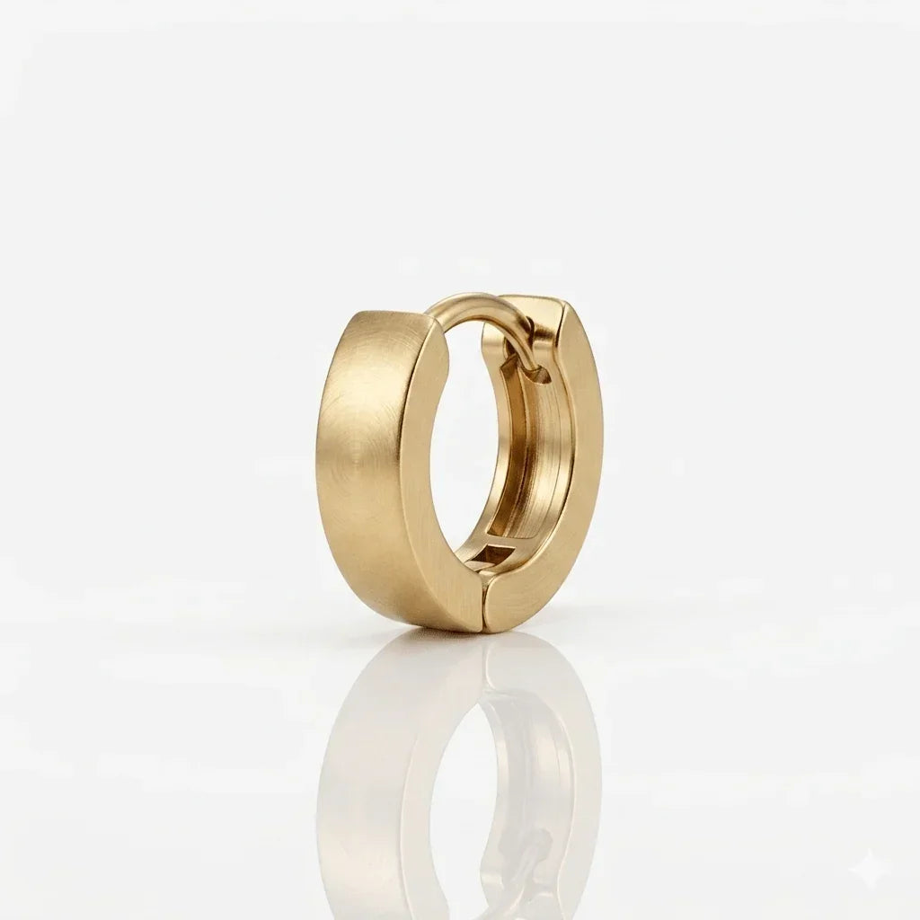 Pendiente aros 0,8 cm en acero inoxidable (1 unidad) - AILANA JEWELRY