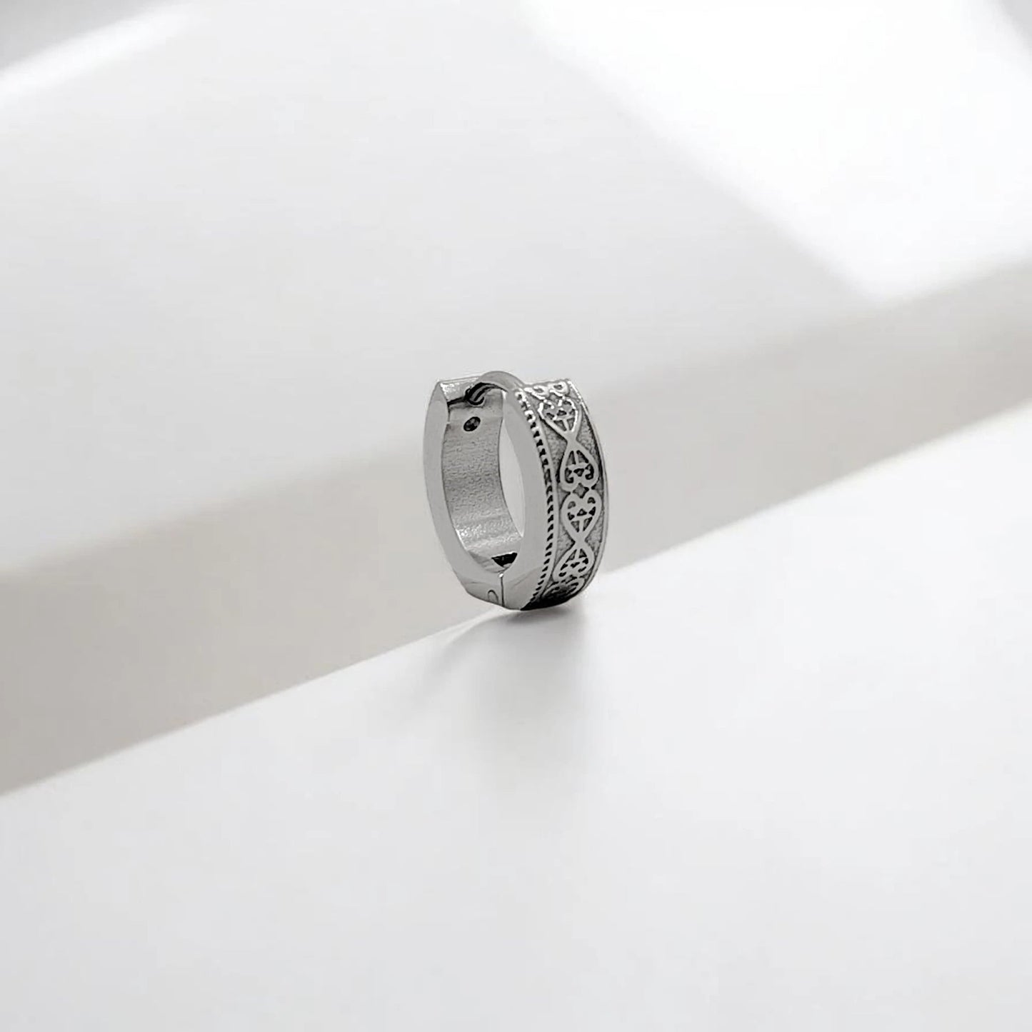Pendiente aros 1 cm en acero inoxidable (1 unidad) - AILANA JEWELRY