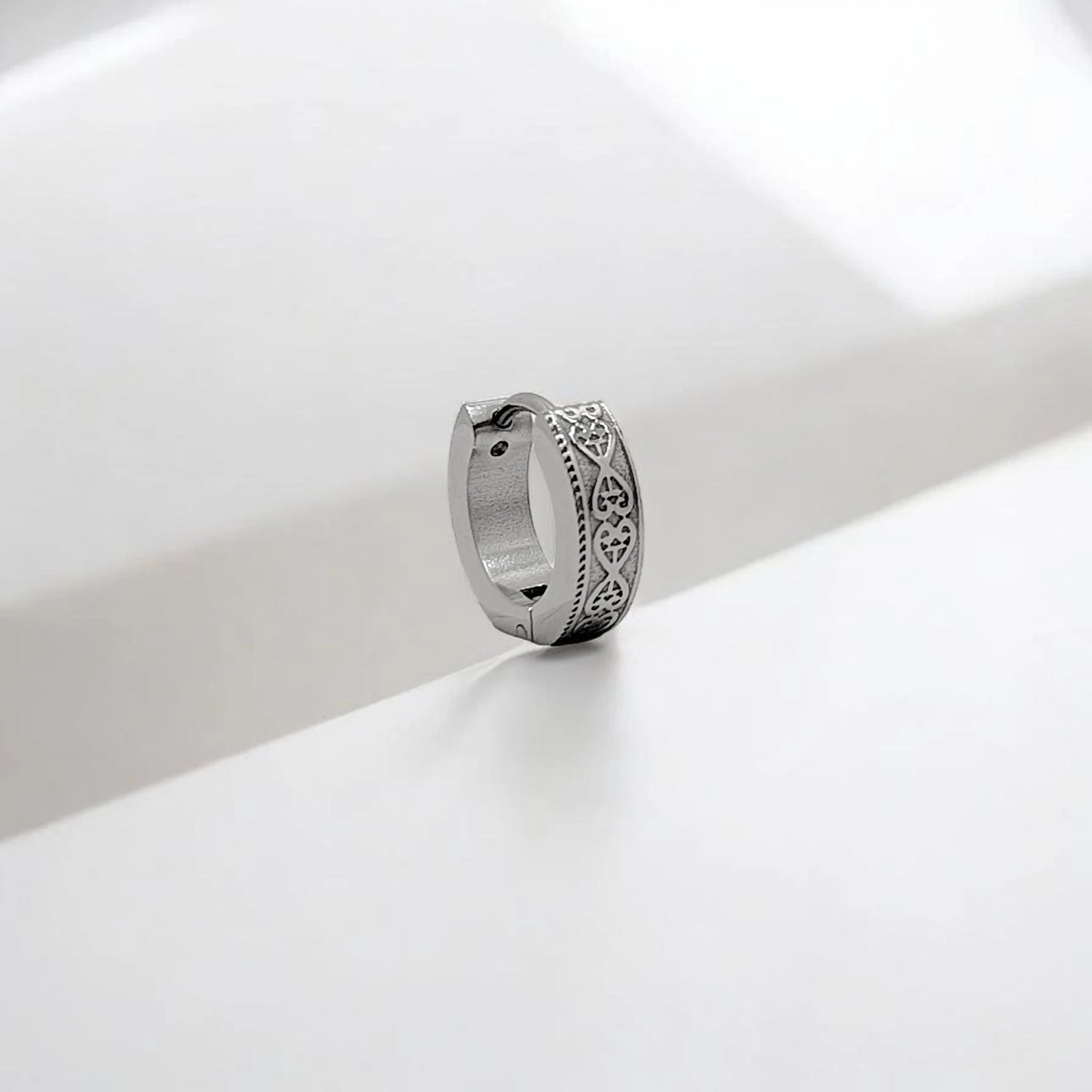 Pendiente aros 1 cm en acero inoxidable (1 unidad) - AILANA JEWELRY