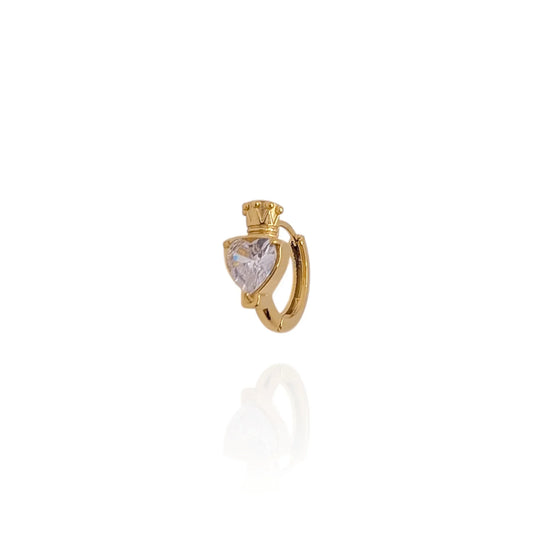 Pendiente aros corazón (1 unidad) - AILANA JEWELRY