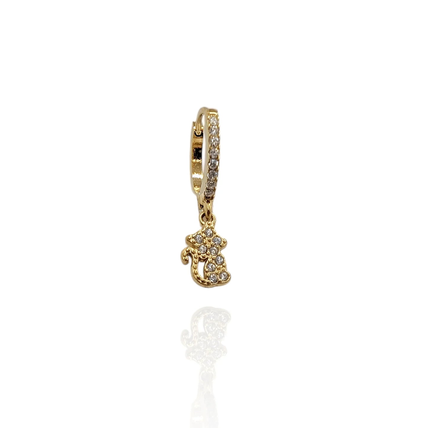 Pendiente aros gatito (1 unidad) - AILANA JEWELRY