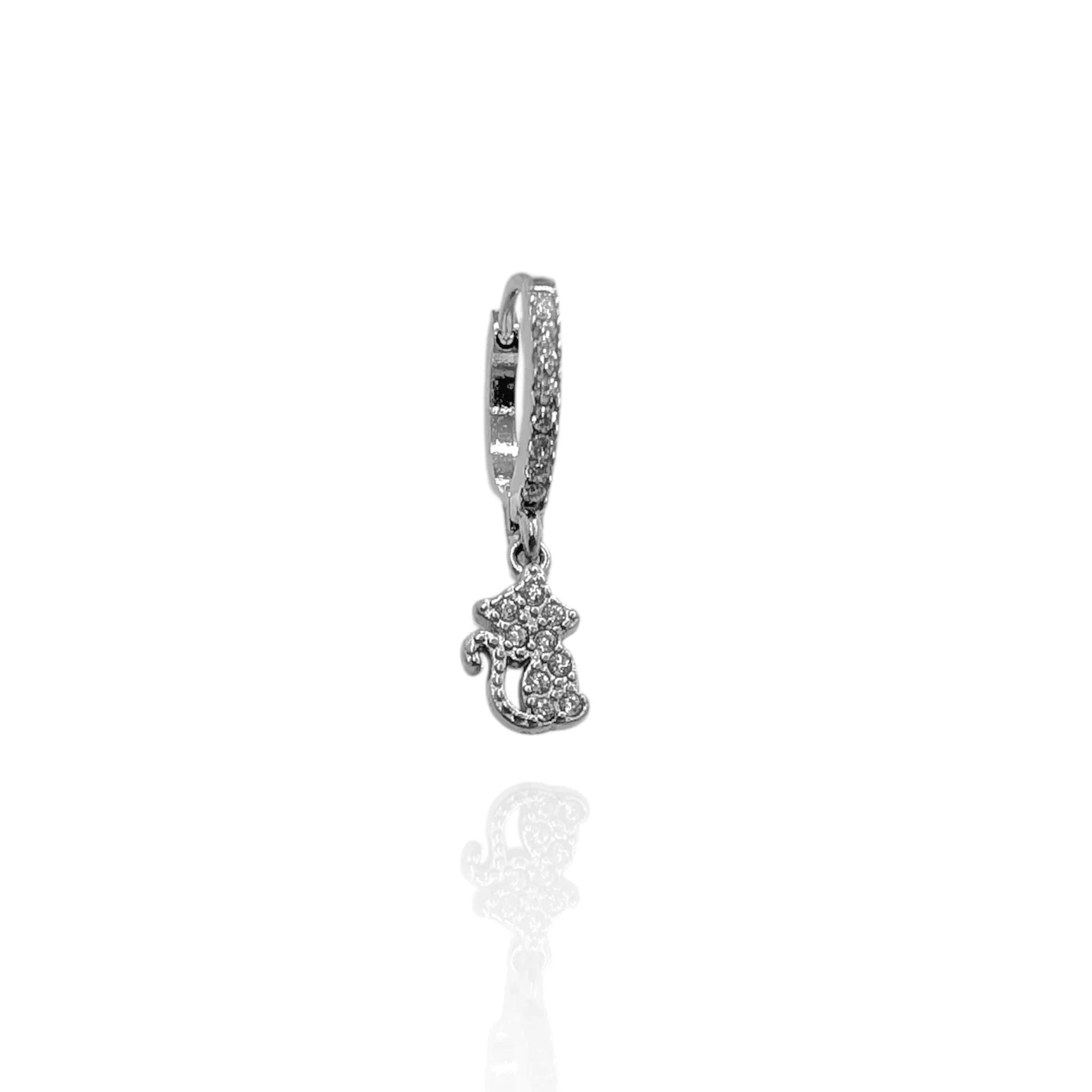 Pendiente aros gatito (1 unidad) - AILANA JEWELRY
