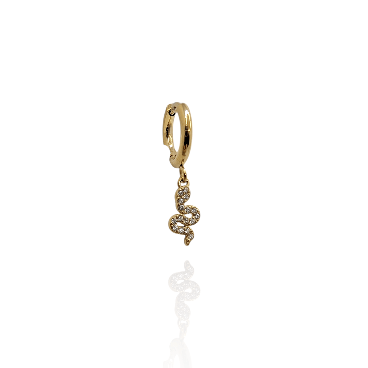 Pendiente aros serpiente (1 unidad) - AILANA JEWELRY