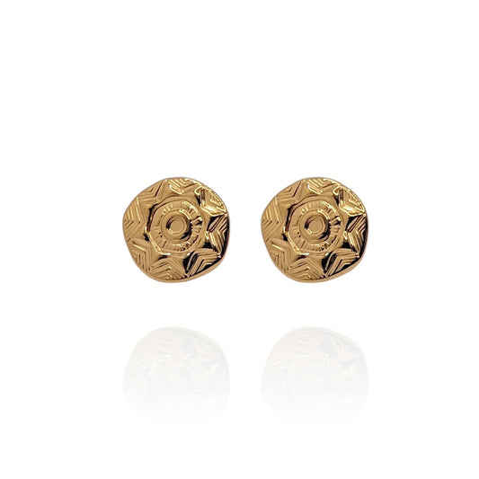 Pendientes Pintadera Gran Canaria - AILANA JEWELRY