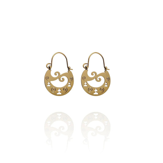 Pendientes Pintadera Ídolo de Tara - AILANA JEWELRY