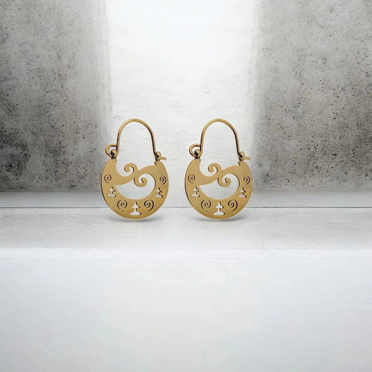 Pendientes Pintadera Ídolo de Tara - AILANA JEWELRY