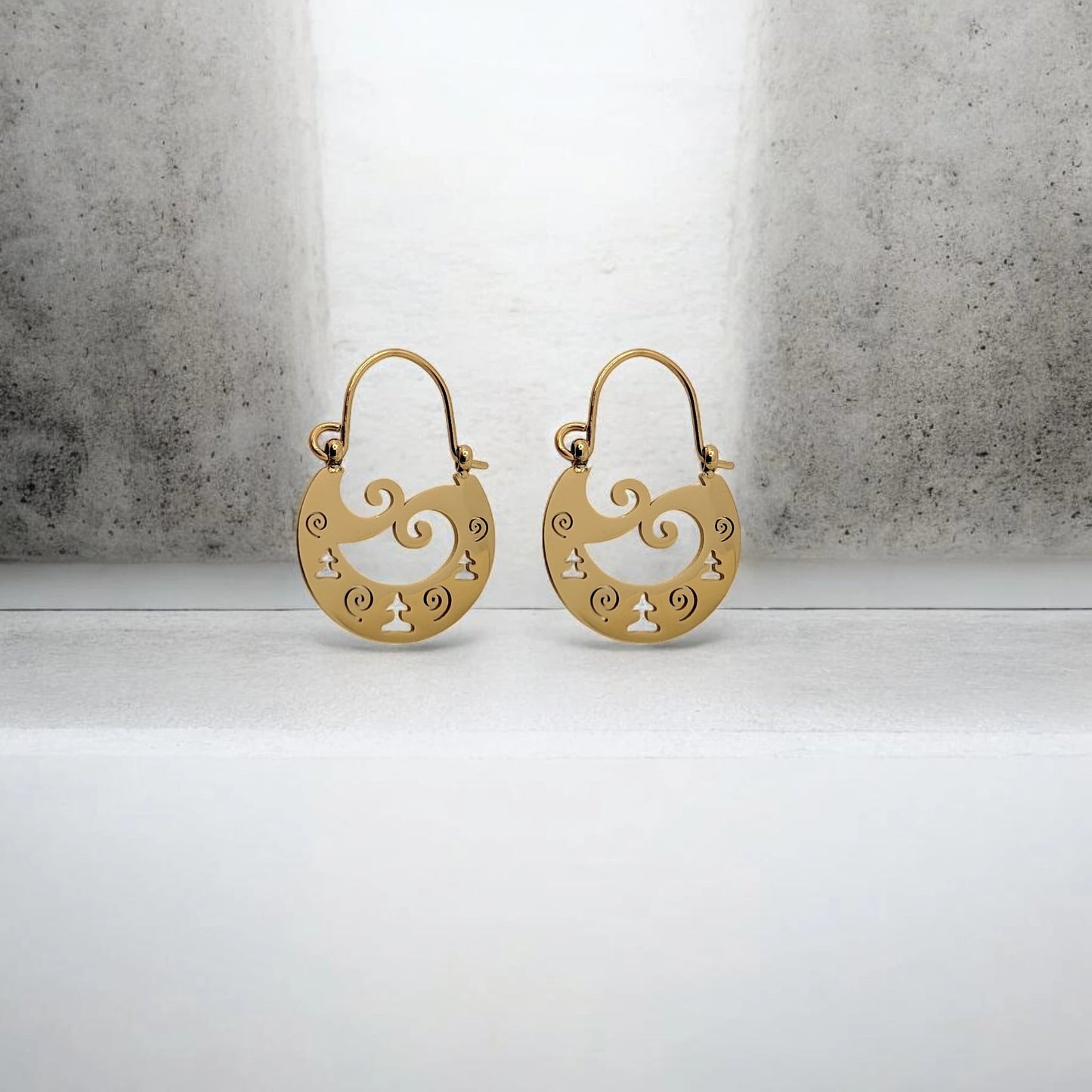 Pendientes Pintadera Ídolo de Tara - AILANA JEWELRY