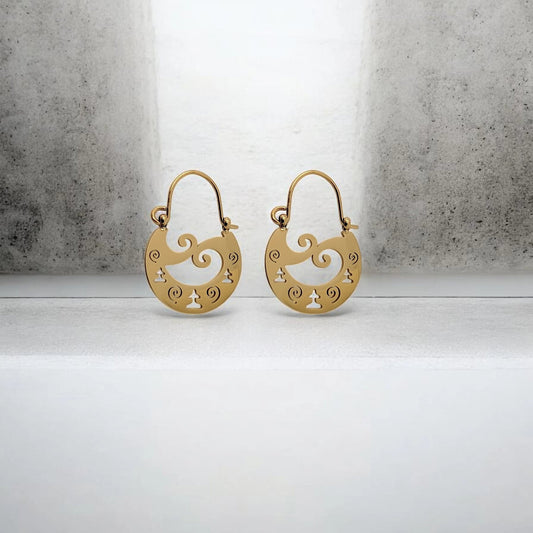 Pendientes Pintadera Ídolo de Tara - AILANA JEWELRY