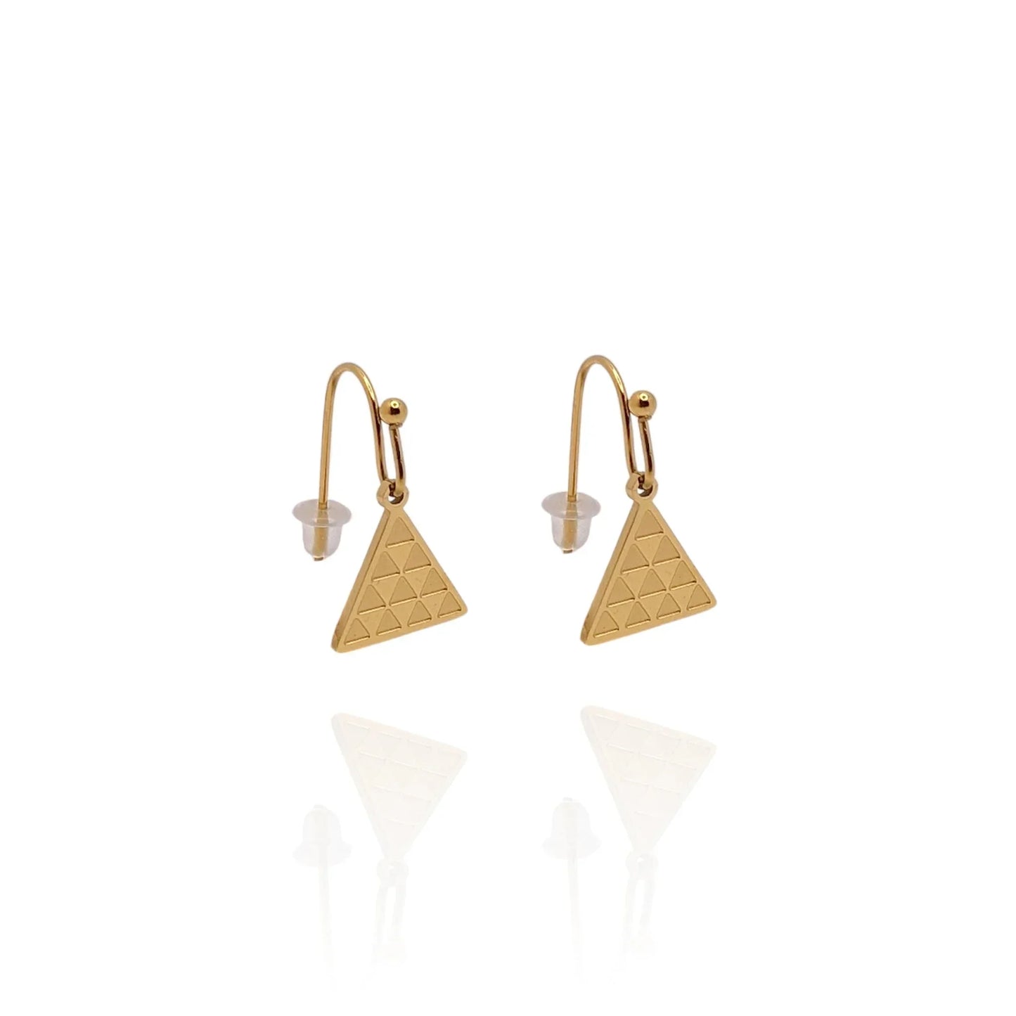 Pendientes Pintadera Triangular Gran Canaria - AILANA JEWELRY