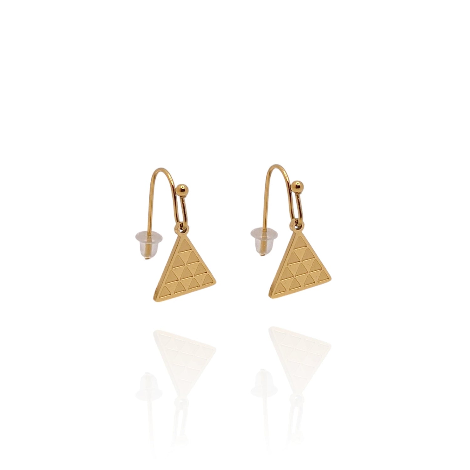 Pendientes Pintadera Triangular Gran Canaria - AILANA JEWELRY