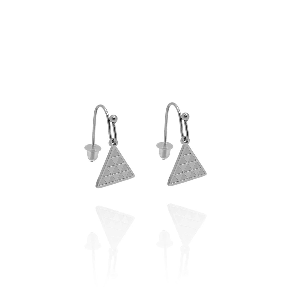 Pendientes Pintadera Triangular Gran Canaria - AILANA JEWELRY