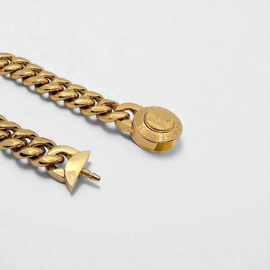 Pulsera con eslabones de 12 mm dorado - AILANA JEWELRY