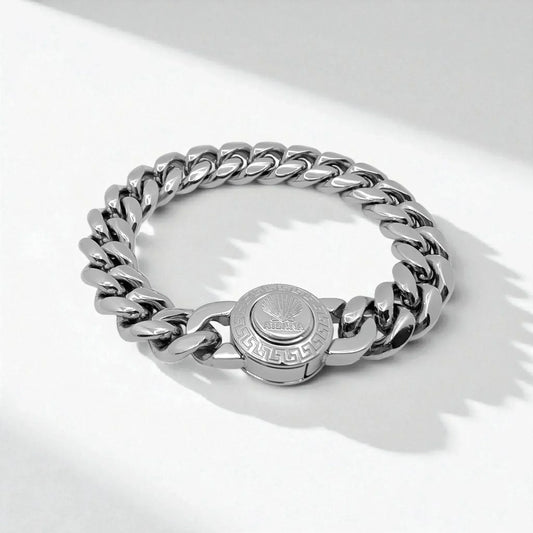 Pulsera con eslabones de 12 mm (plateado) - AILANA JEWELRY