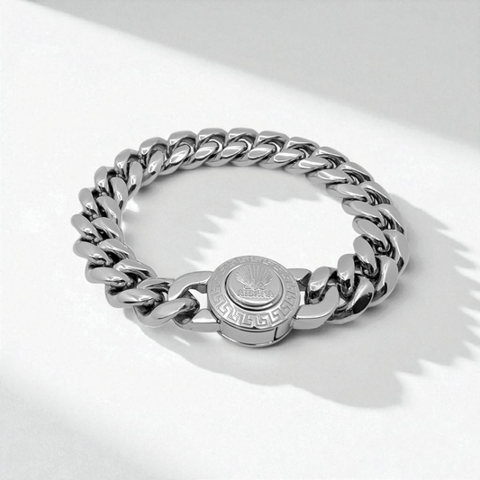 Pulsera con eslabones de 12 mm (plateado) - AILANA JEWELRY