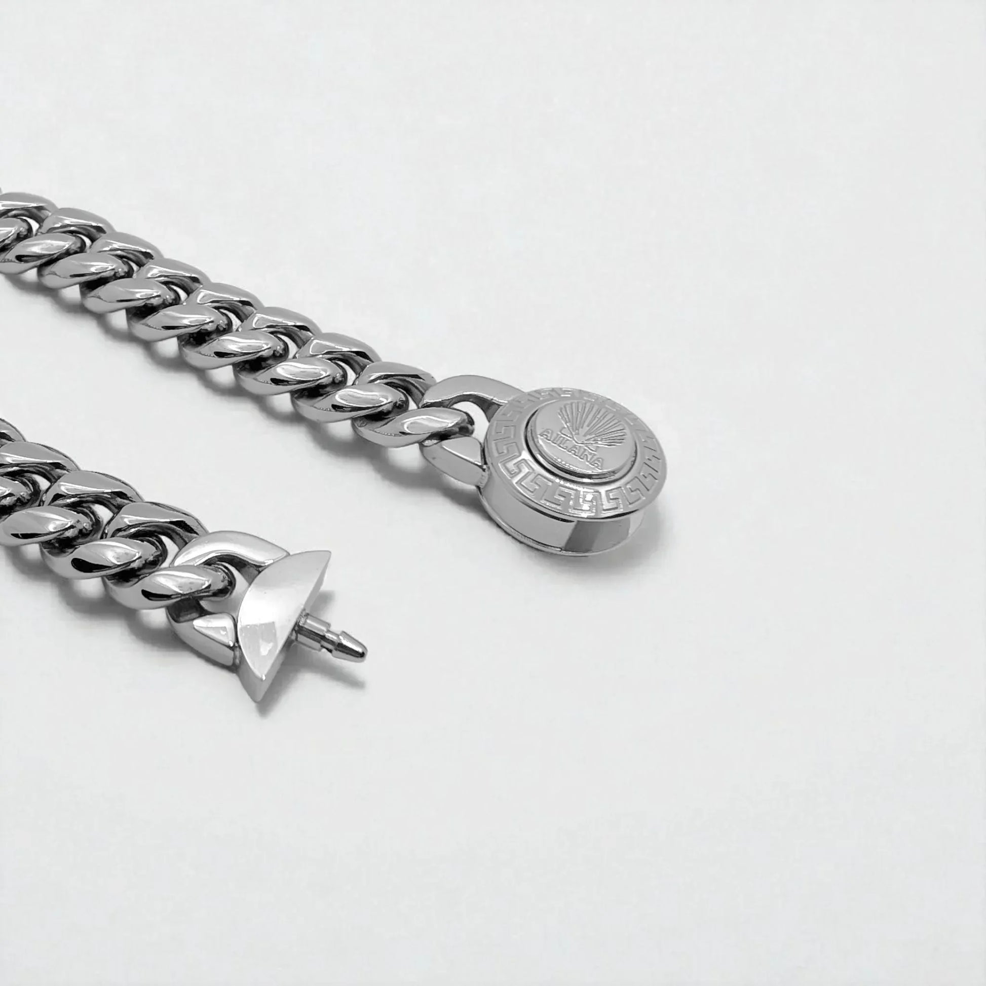 Pulsera con eslabones de 12 mm (plateado) - AILANA JEWELRY