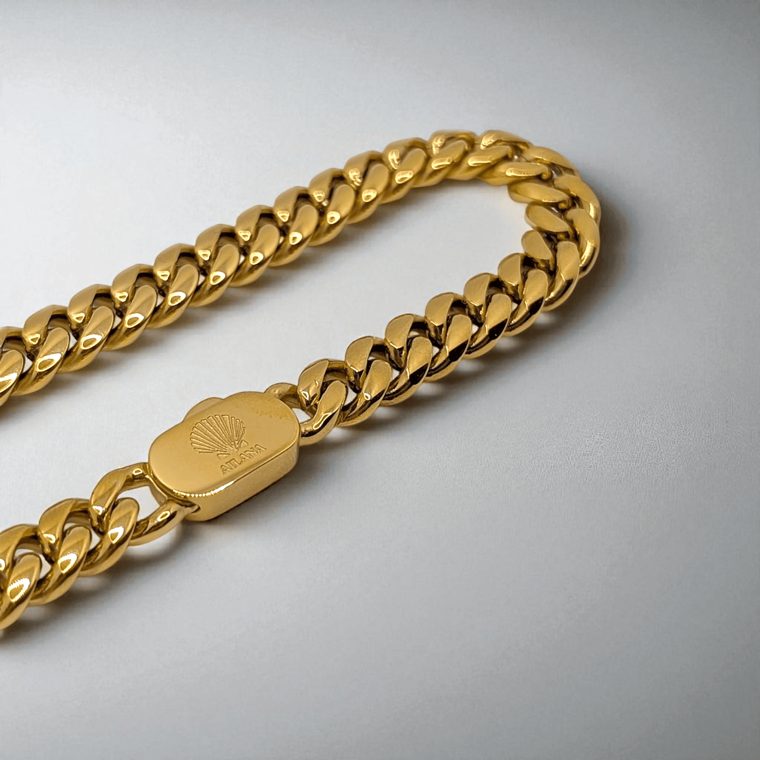 Pulsera con eslabones de 8 mm dorado - AILANA JEWELRY