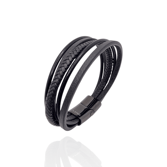 Pulsera en cuero 5 hebras - AILANA JEWELRY