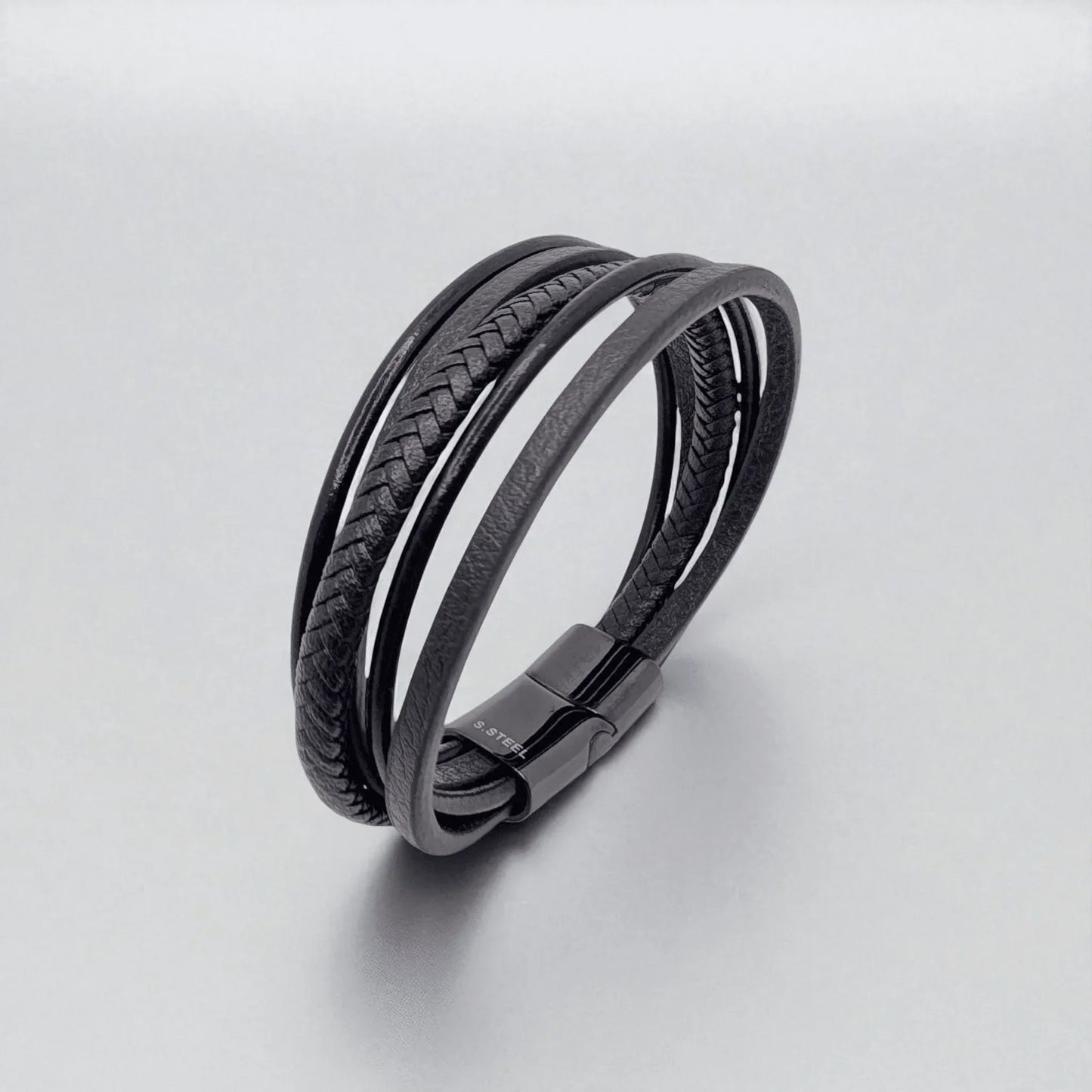Pulsera en cuero 5 hebras - AILANA JEWELRY