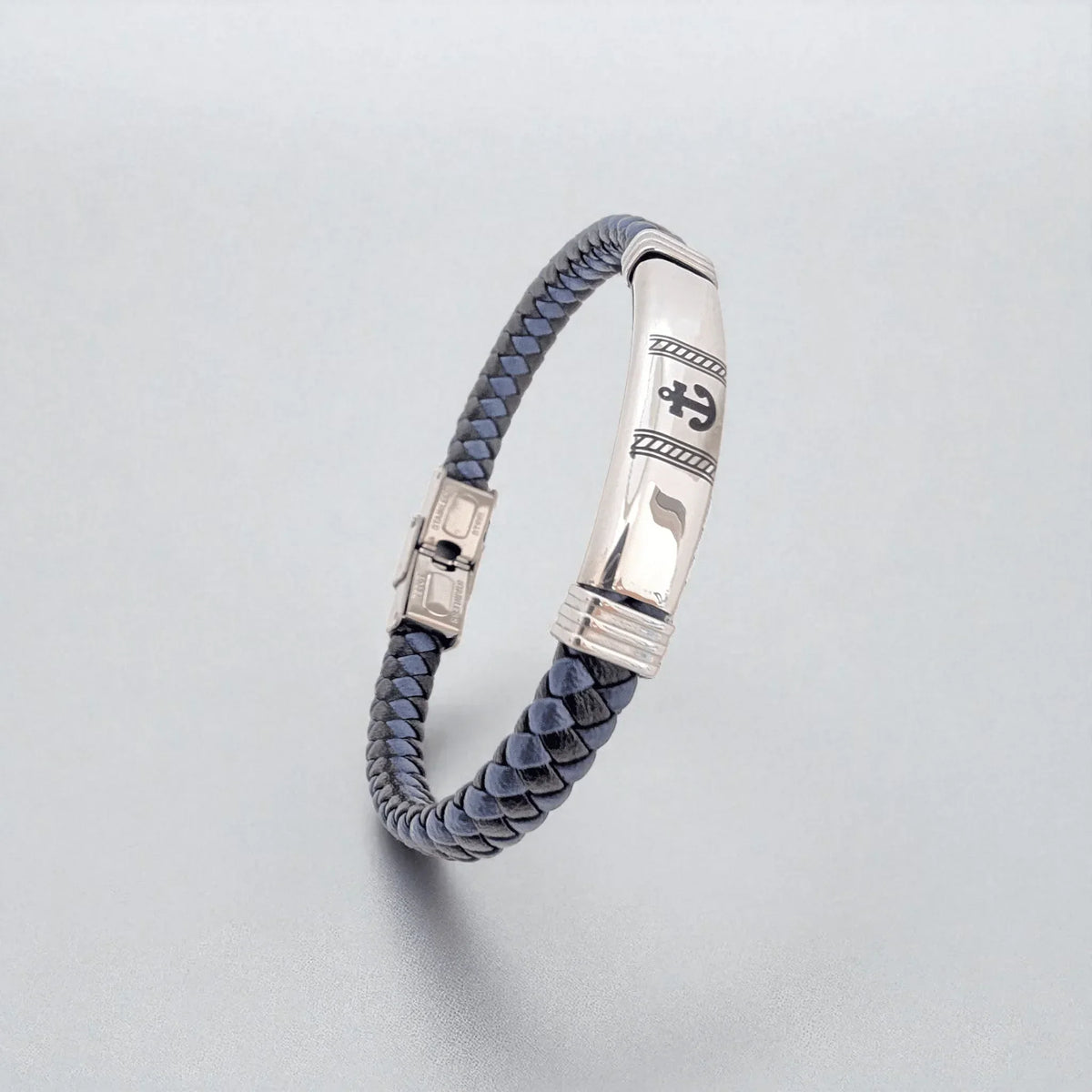 Pulsera en cuero ancla - AILANA JEWELRY