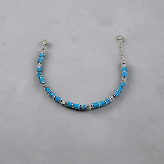 Pulsera en piedra turquesa - AILANA JEWELRY