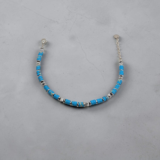 Pulsera en piedra turquesa - AILANA JEWELRY