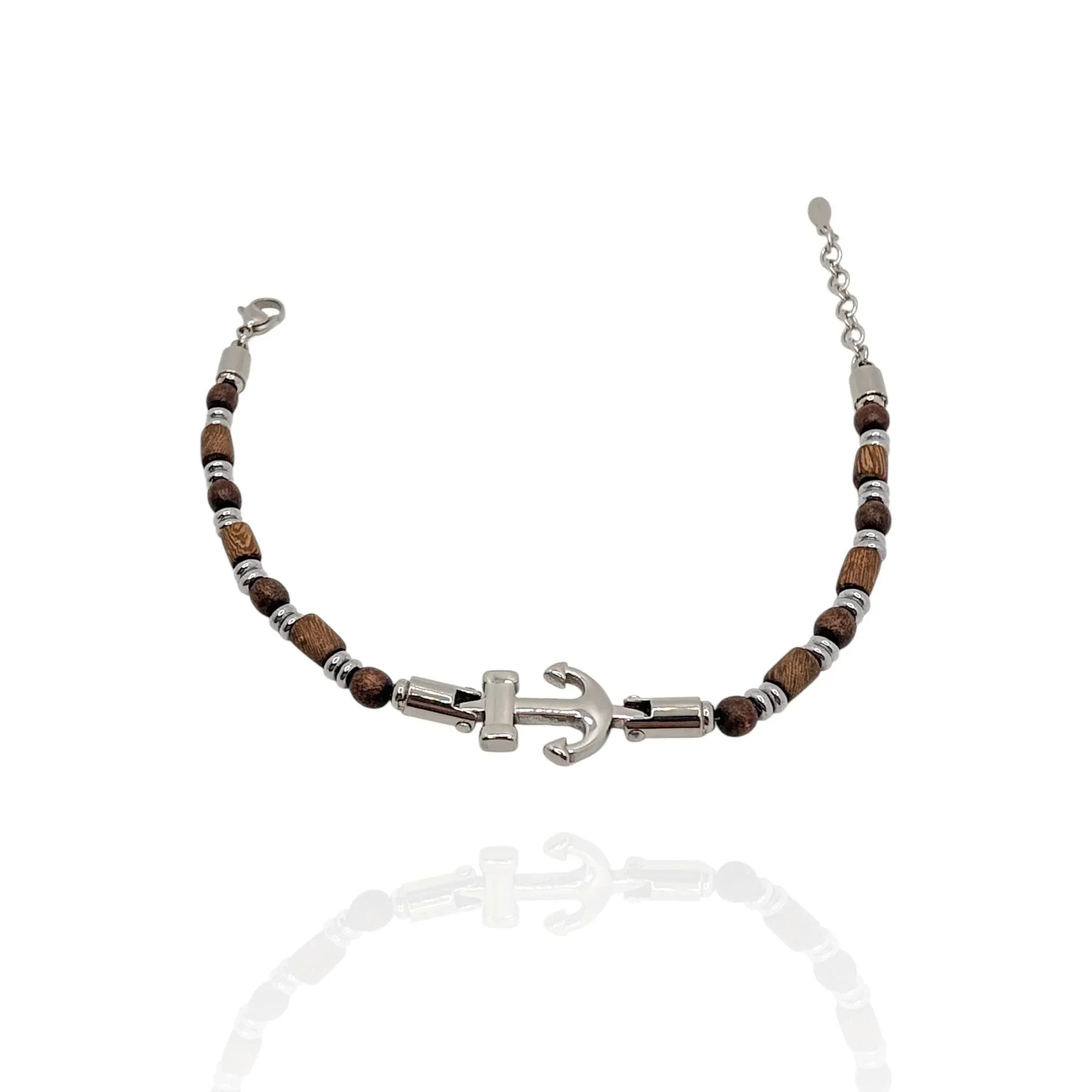 Pulsera en Piedras y Ancla - AILANA JEWELRY