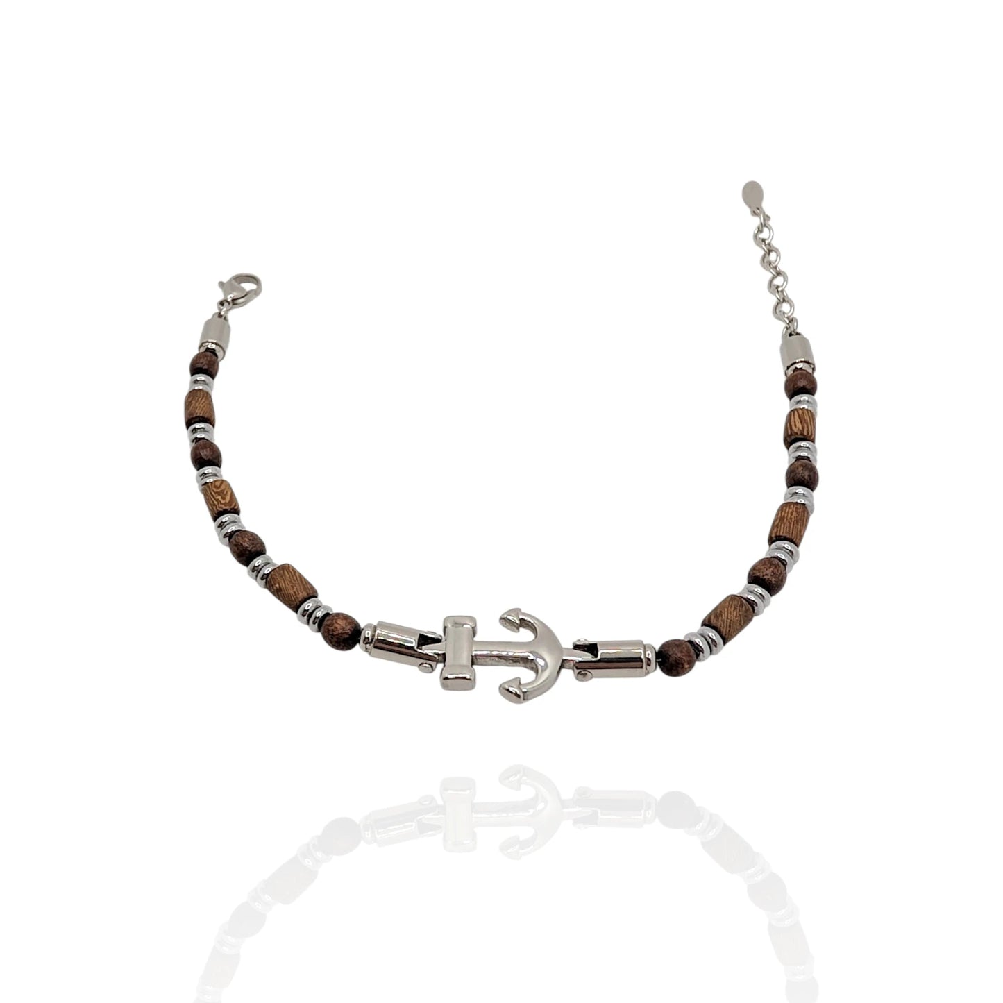 Pulsera en Piedras y Ancla - AILANA JEWELRY