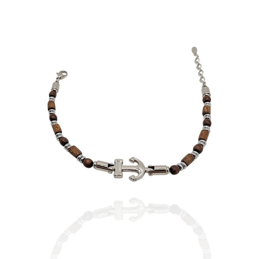 Pulsera en Piedras y Ancla - AILANA JEWELRY