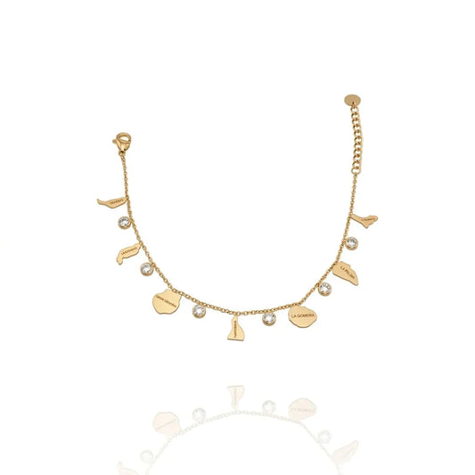 Pulsera Islas Canarias Zircones blancos - AILANA JEWELRY