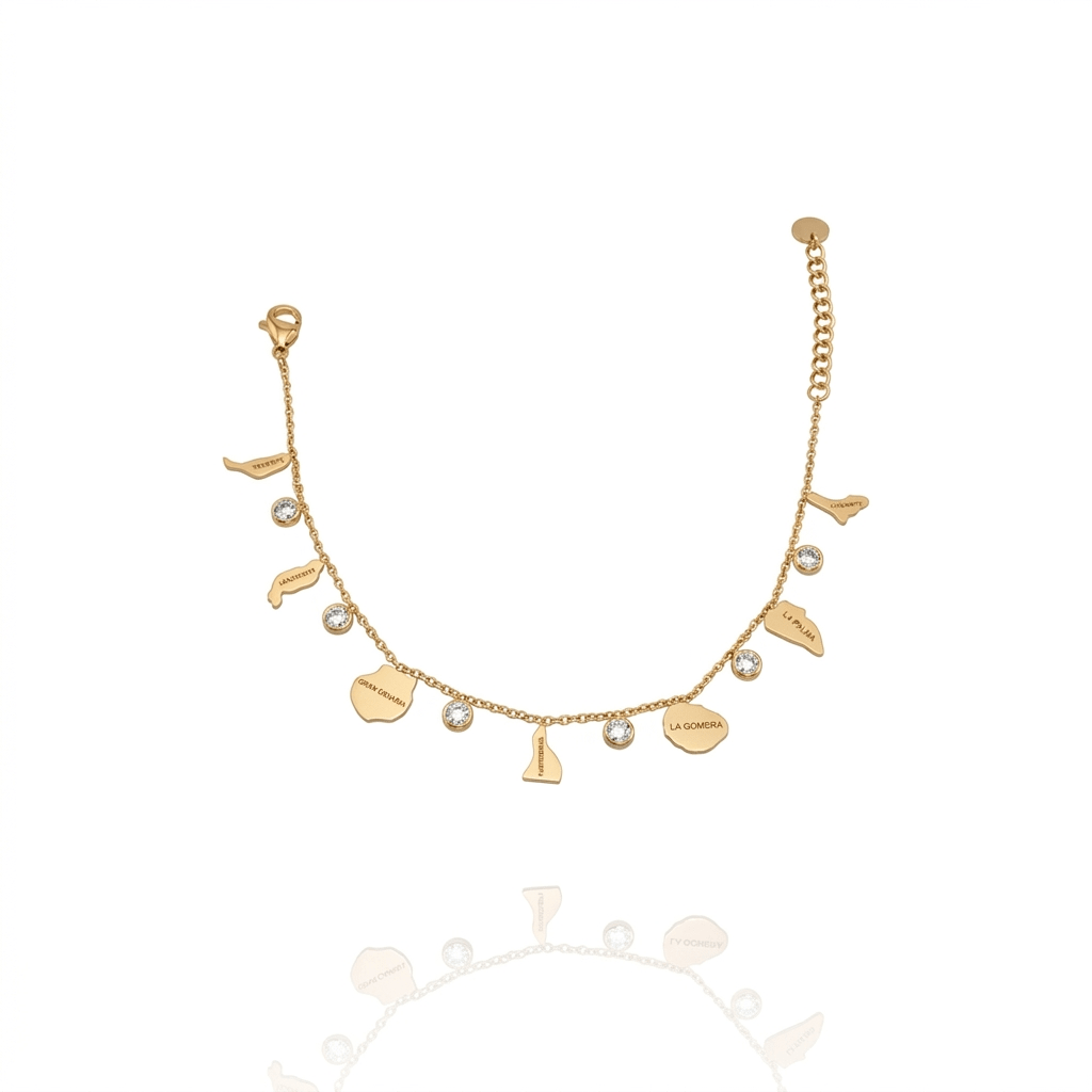 Pulsera Islas Canarias Zircones blancos - AILANA JEWELRY