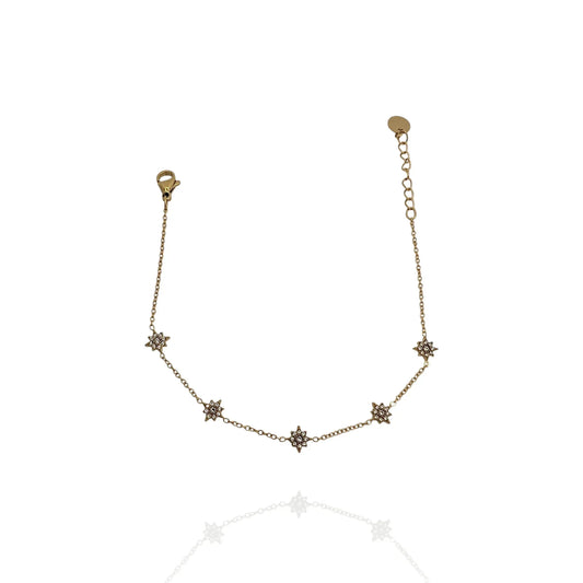 Pulsera fina Polaris con zircón