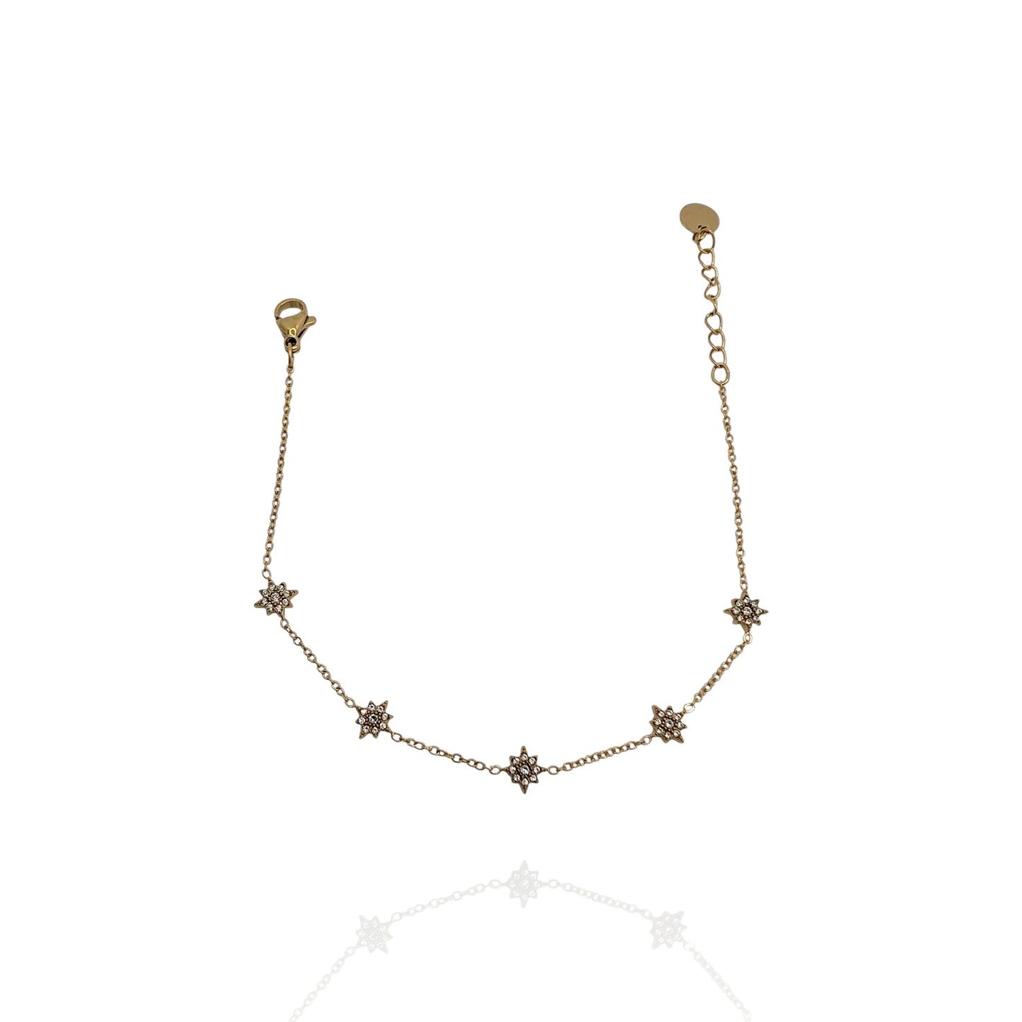 Pulsera fina Polaris con zircón