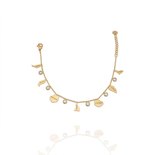 Pulsera Islas Canarias Zircones blancos