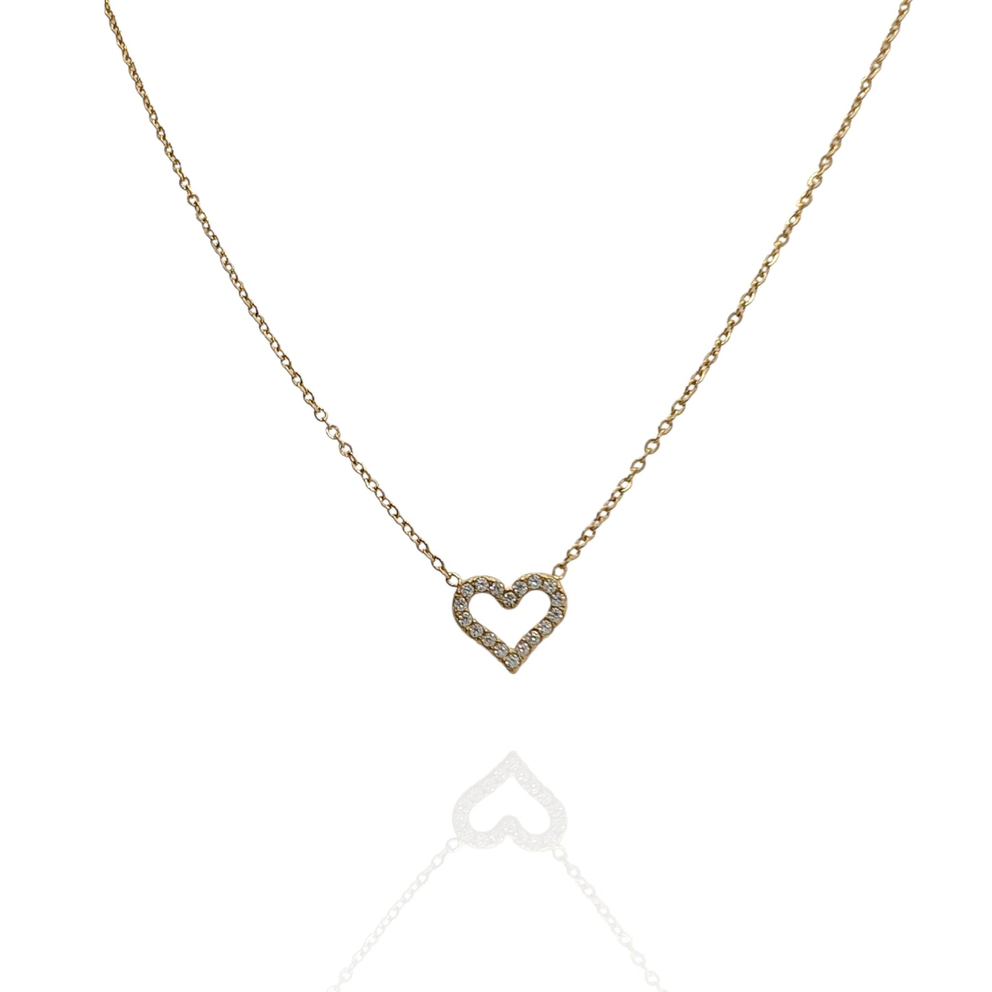 Colgante Corazon con zircones
