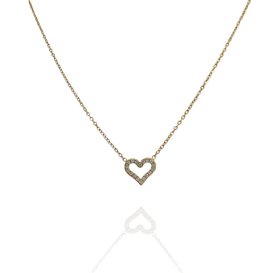Colgante Corazon con zircones