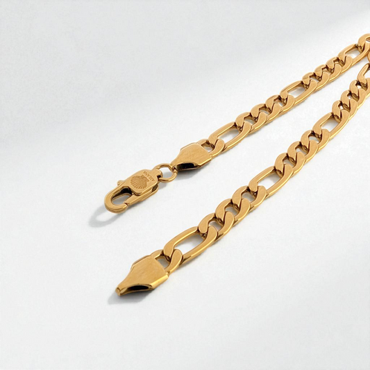 Pulsera de cadena con eslabones de 5 mm dorado