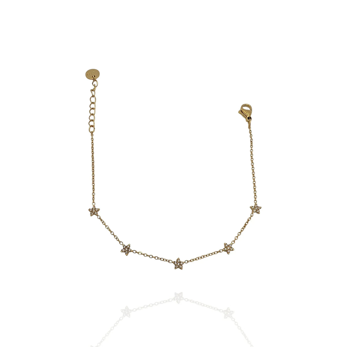 Pulsera fina Estrellitas con zircones