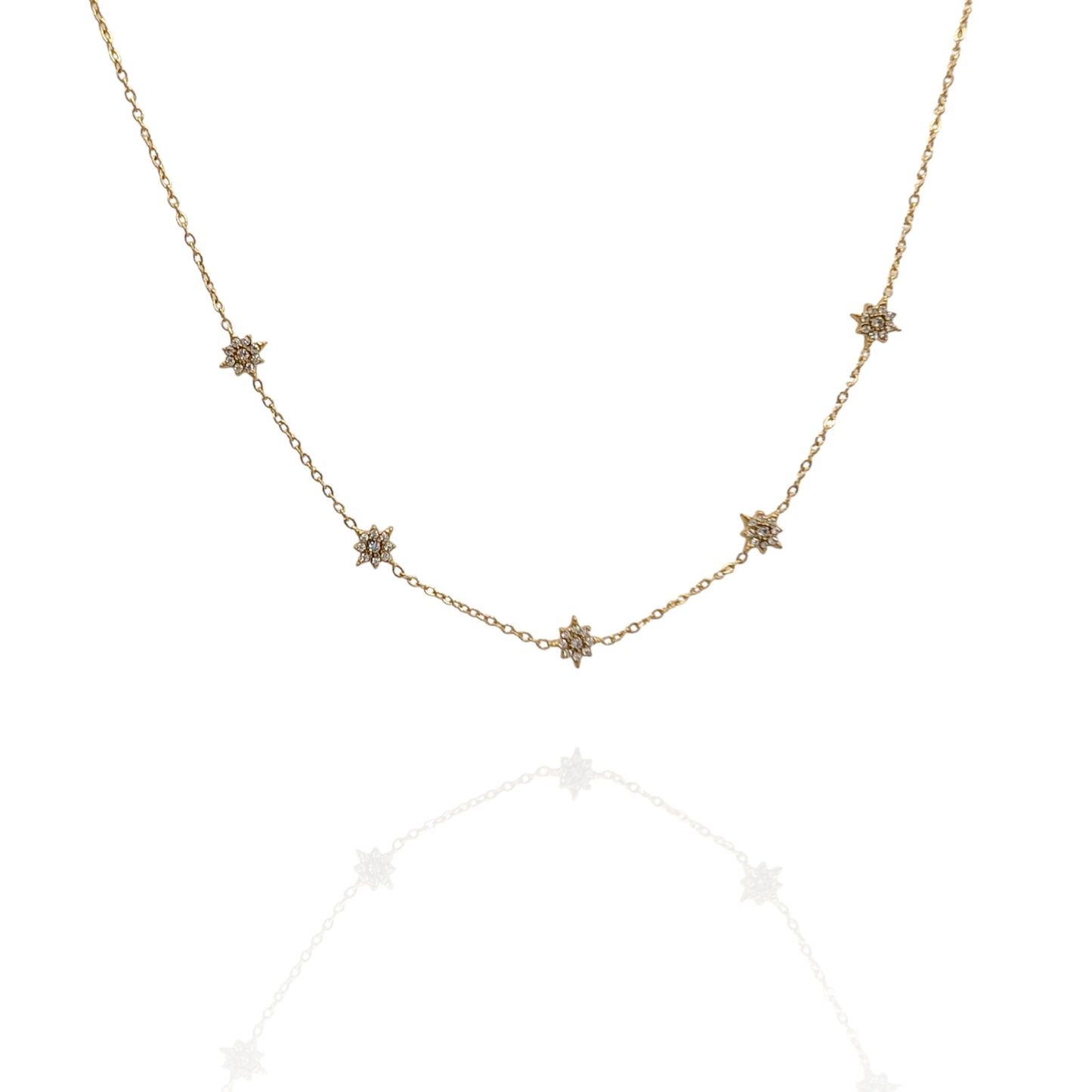 Colgante Polaris con zircones