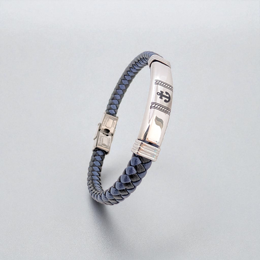 Pulsera en cuero ancla