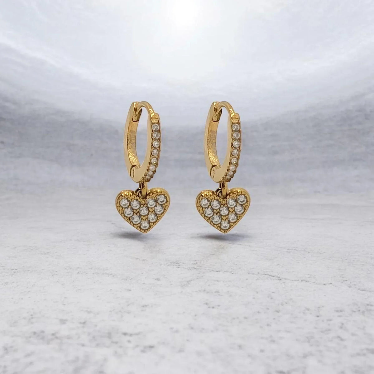 Pendiente Aros Corazon