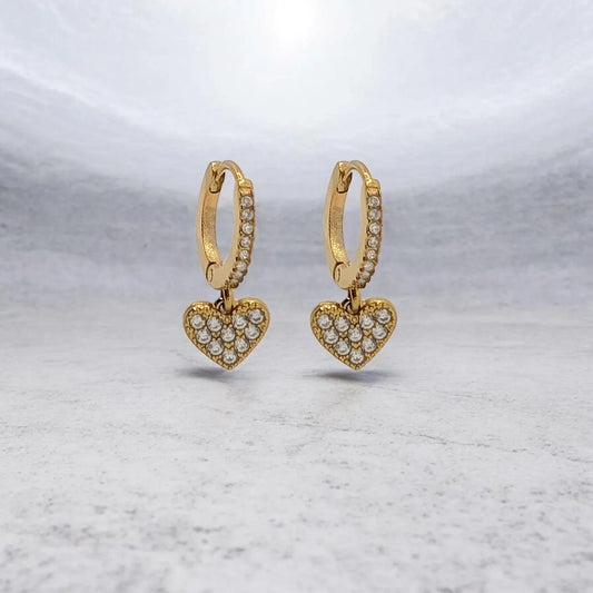 Pendiente Aros Corazon