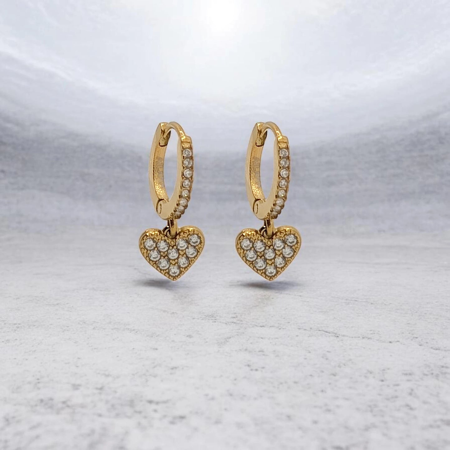 Pendiente Aros Corazon